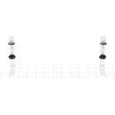 InLine® Kabelführungs-Gitter 60cm für Tischmontage mit Schraubklemmen, weiß