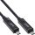 InLine® USB 3.2 Gen.2 AOC Kabel, USB-C Stecker/Stecker 8K60Hz 60W, schwarz, 10m