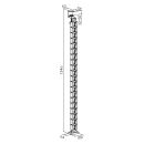 InLine® Kabelkanal flexibel, höhenverstellbare Tische mit Tischklemme, weiß