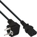 80er B-Pack InLine® Netzkabel, Schutzkontakt gew. / Kaltgerätest. C13, 0,3m