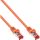 70er B-Pack InLine® Patchkabel, S/FTP (PiMf), Cat.6, PVC, CU, orange, 1m