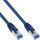 70er B-Pack InLine® Patchkabel, S/FTP, Cat.6A, halogenfrei, CU blau 1m