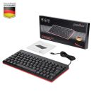 Perixx PERIBOARD-422 DE, Mini USB-C Tastatur...