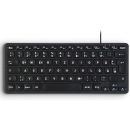 Perixx PERIBOARD-416 DE, kabelgebunden, USB Mini Tastatur...