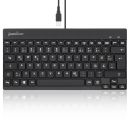 Perixx PERIBOARD-326 DE, Beleuchtete USB-Tastatur,...