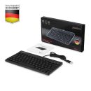 Perixx PERIBOARD-326 DE, Beleuchtete USB-Tastatur,...