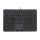 Perixx PERIBOARD-525 DE B, Mini-USB-Tastatur mit Touchpad, schwarz
