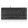 Perixx PERIBOARD-505H PLUS US, Mini USB-Tastatur, Trackball, Hub, schwarz