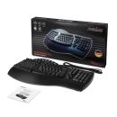 Perixx PERIBOARD-512 DE, Ergonomische USB-Tastatur, schwarz