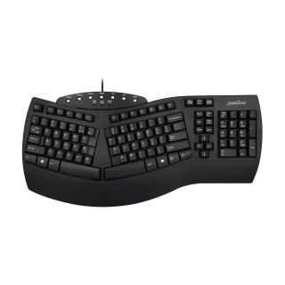 Perixx PERIBOARD-512 US, Ergonomische USB-Tastatur, schwarz