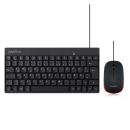 Perixx PERIDUO-212 DE, Mini USB-Tastatur und Maus Set,...