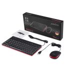 Perixx PERIDUO-212 DE, Mini USB-Tastatur und Maus Set,...