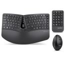Perixx PERIDUO-606A DE, 3-in-1 Tastatur- und Maus-Set,...