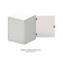 Triton RBA-04-AS6-CAX-A1 19" Wandschrank 4HE, 600x595mm, einteilig, grau