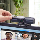 AVerMedia Webcam 4K Ultra HD IA - 4K Ultra HD Webcam mit KI Weitwinkel Autofokus