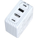 AVerMedia CoreGo (White) - 100W GaN Ladegerät mit 4K HDMI Ausgang