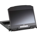 ATEN CL3800NW DE Kurze Dual-Rail 18,5"-LCD-Konsole (USB HDMI DVI VGA) DE-Layout