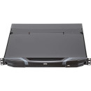 ATEN CL3800NW DE Kurze Dual-Rail 18,5"-LCD-Konsole (USB HDMI DVI VGA) DE-Layout