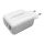 LC-Power LC-GAN-45, USB-Netzteil GaN, 1x USB-C, 1x USB-A, 45W, weiß