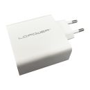 LC-Power LC-GAN-65, USB-Netzteil GaN, 2x USB-C, 1x USB-A,...