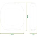 InLine® USB-C Kabel im Case, einziehbar, 100W, 0,80m, schwarz/grau