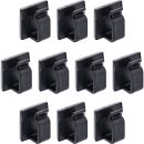 10er Pack InLine® Kabelmanager Klebesockel M, Nylon,...