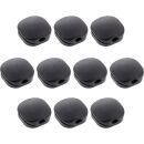 10er Pack InLine® Click Kabelmanager 1-Line, schwarz