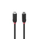 0.5m USB4 240W Typ C Kabel, 40Gbit/s, Black Line