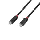 1m USB4 Typ C Kabel, 40Gbit/s, 240W PD, Black Line