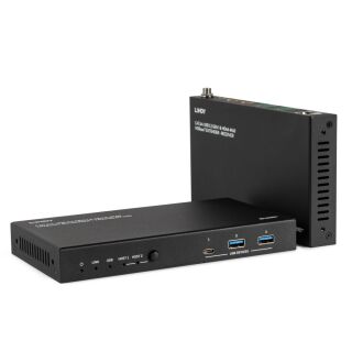 100m Cat.6A 2 Host USB 3.2 Gen 1 & HDMI 4K60 HDBaseT Extender