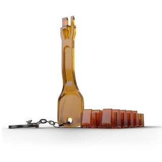 RJ45 Port Schlüssel mit 10 Schlössern, orange