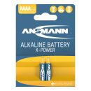 ANSMANN 1510-0005 Alkaline Batterie AAAA, X-Power, 2er-Pack