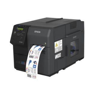 Epson ColorWorks C7500G, Cutter, Disp., USB, Ethernet, schwarz