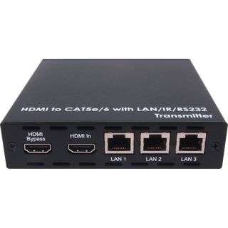 HDMI over CAT5e/6/7 Transmitter with 24V PoC and 3 LAN Serving - Cypress CH-1109TXC