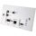 CH-507RXWPBD - 4K60 (4:2:0) HDMI over HDBaseT Wallplate Receiver with IR, RS-232, Bidirectional PoC & LAN (2 Gang UK)