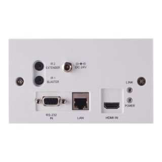 4K60 (4:2:0) HDMI over HDBaseT Wallplate Transmitter with IR, RS-232, Bidirectional PoC & LAN (2 Gang UK) - Cypress CH-507TXWPBD