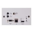4K60 (4:2:0) HDMI over HDBaseT Wallplate Transmitter with IR, RS-232, Bidirectional PoC & LAN (2 Gang UK) - Cypress CH-507TXWPBD
