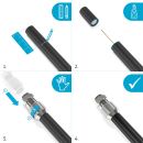 F-Stecker 7.4mm - EasyFit - 50er Pack