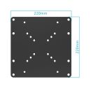 Universal VESA Adapter 50x50 bis 200x200 schwarz