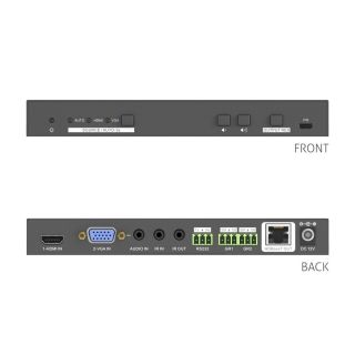 2x1 4K Multiformat Presentation Switcher mit Scaler