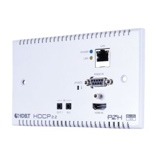 HDMI over Cat5e/6/7 Wall-Plate Extender with LAN/ IR/RS-232/PoH (4K@60 420 up to 70M) - Cypress CH-1527TXWPUK