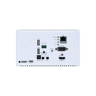 4K60 (4:2:0) HDMI over HDBaseT Wallplate Receiver with IR, RS-232, PoH (PD), LAN, USB/KVM & ARC (2 Gang UK) - Cypress CH-1602RXWPUK