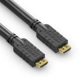Zertifiziertes 4K High Speed HDMI Kabel mit Ethernet Kanal - 25,00m, schwarz