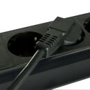 2m Netzkabel Schuko an C13 gewinkelt