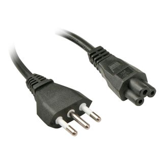 2m italienischer Netzstecker an IEC C5