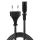 2m Euro Netzstecker an IEC C7