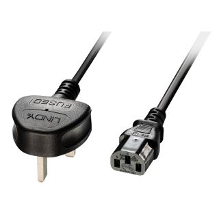 2m IEC-Netzkabel, UK
