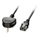 2m IEC-Netzkabel, UK