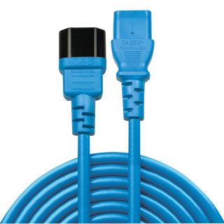 0,5m IEC Verlngerung, blau (Lindy 30470)