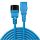0.5m Netzverlängerungskabel C14 an C13, bleifrei, blau